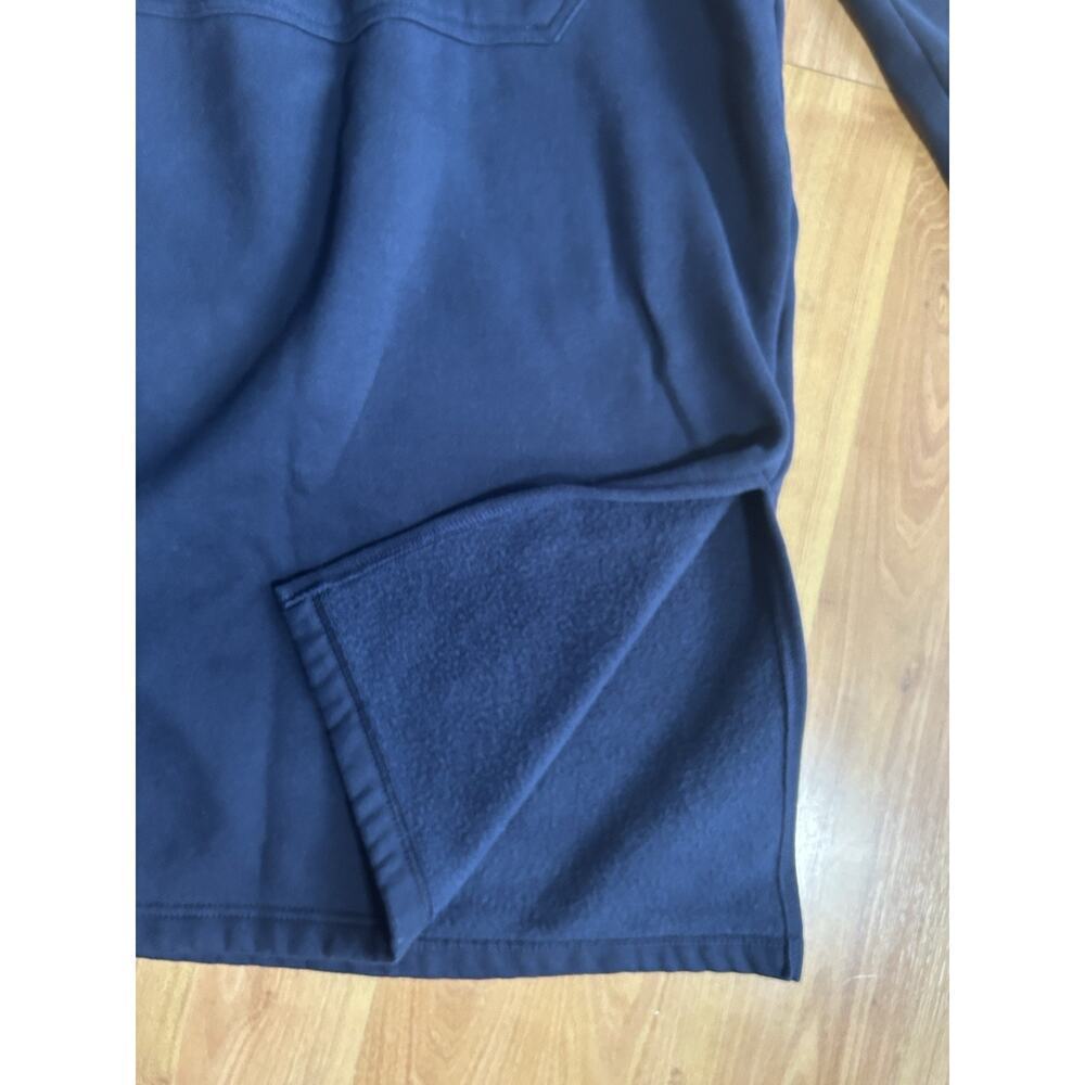 Lands' End Women’s S Navy Blue Hooded Lounger Sweater Dress Cozy Athleisure - Picture 9 of 10